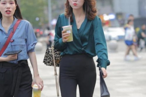 黑色喇叭裤穿搭图片,演绎复古与时尚的完美融合